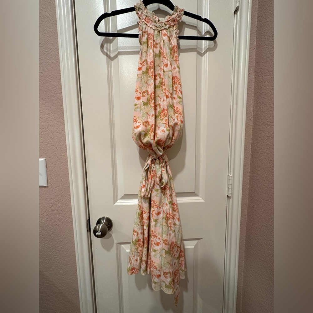 DILLARD’S Floral High Neck Dress